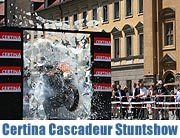 -Certina Time in Action:  Motorradstunt auf dem Odeonsplatz mit Stuntstar Oliver Keller am 26.07.2007 (Foto: MartiN Schmitz)